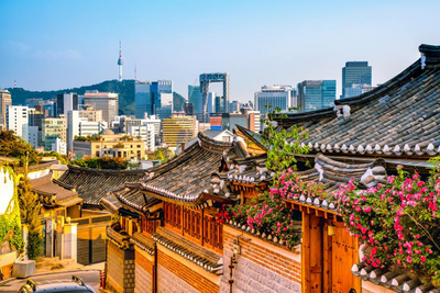 Bukchon Hanok Village, Seoul, Südkorea Reise