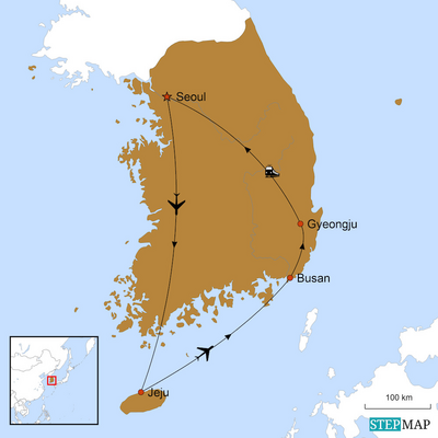 Reiseverlauf Südkorea in Style, Südkorea Luxusreise