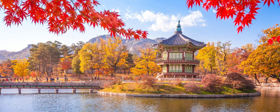 Gyeongbokgung Palast im Herbst, Seoul, Südkorea Reisen