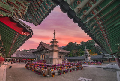 Bulguksa Tempel, Gyeongju, Südkorea Rundreise