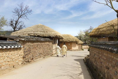 kulturelles Dorf Hahoe, Andong, Südkorea Rundreise