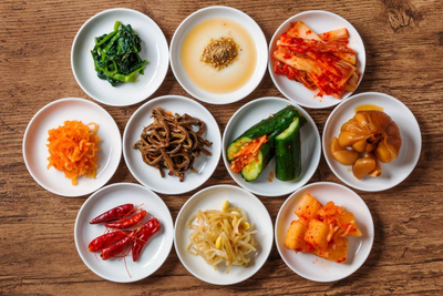 Vegetarisches Essen, Tempel, Südkorea Kulturreise