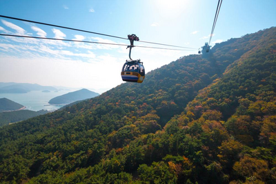 Seilbahn, Mount Mireuksan, Südkorea Reise
