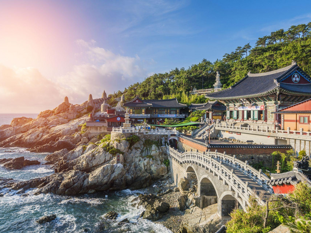 Haedong Yonggungsa Tempel in Busan, Südkorea Reisen