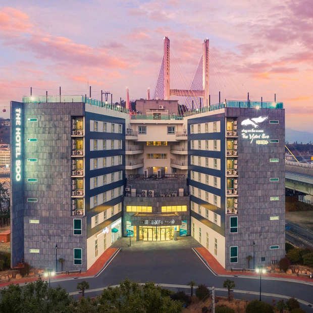Aussenansicht, Hotel Soo, Yeosu, Südkorea Rundreise