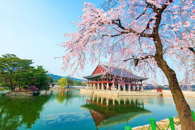 Gyeongbokgung Palast in Seoul, Japan Südkorea Rundreise