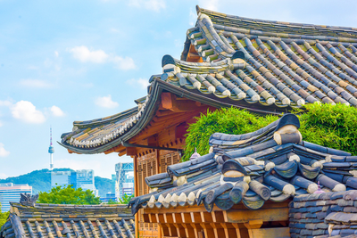 Bukchon Hanok Village: traditionelles Dach