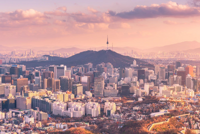 Skyline von Seoul, Südkorea Reisen